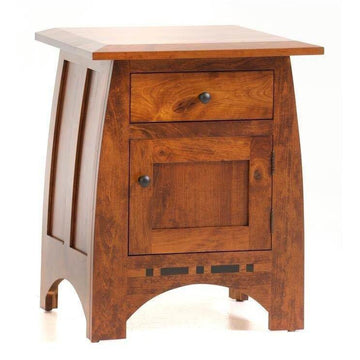 Vineyard Amish 1-Door 1-Drawer Nightstand - Charleston Amish Furniture