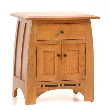 Vineyard Amish 1-Drawer 2-Door Nightstand - Charleston Amish Furniture