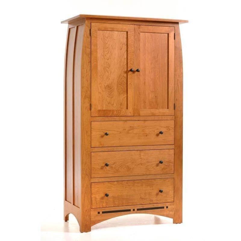Vineyard Amish Solid Wood Armoire - Charleston Amish Furniture