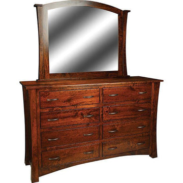 Woodbury Amish Master Dresser with Optional Mirror - Charleston Amish Furniture