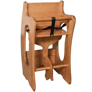 Amish Solid Wood 3-in-1 High Chair - Charleston Amish Furniture