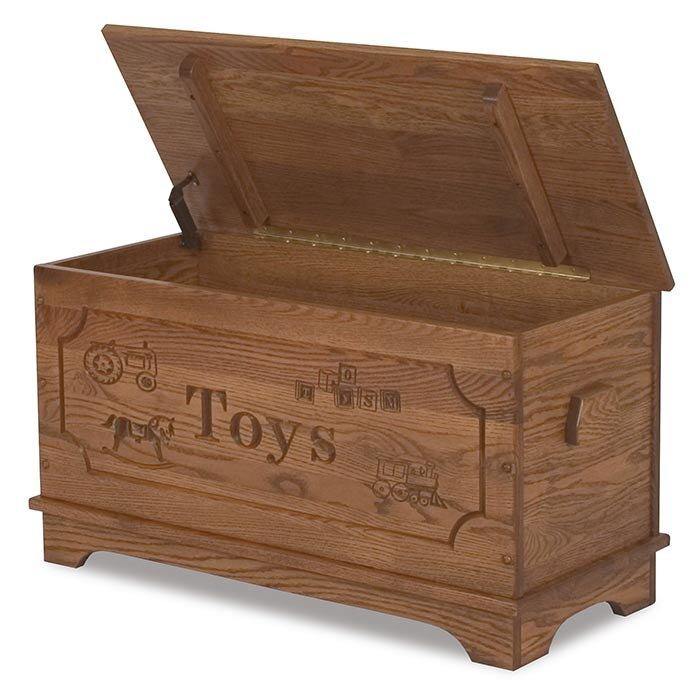 Amish Solid Wood Toy Box - Charleston Amish Furniture