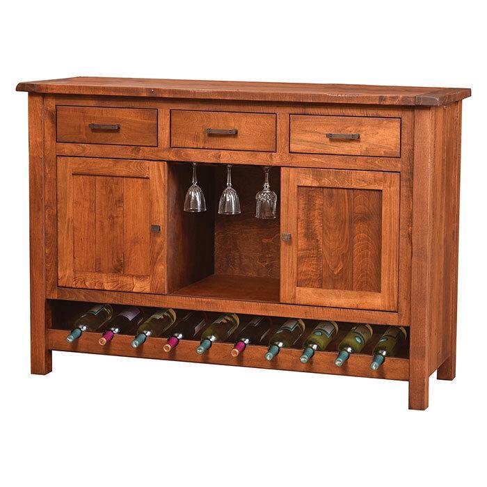 Adele Amish Wine Cabinet - Charleston Amish Furniture