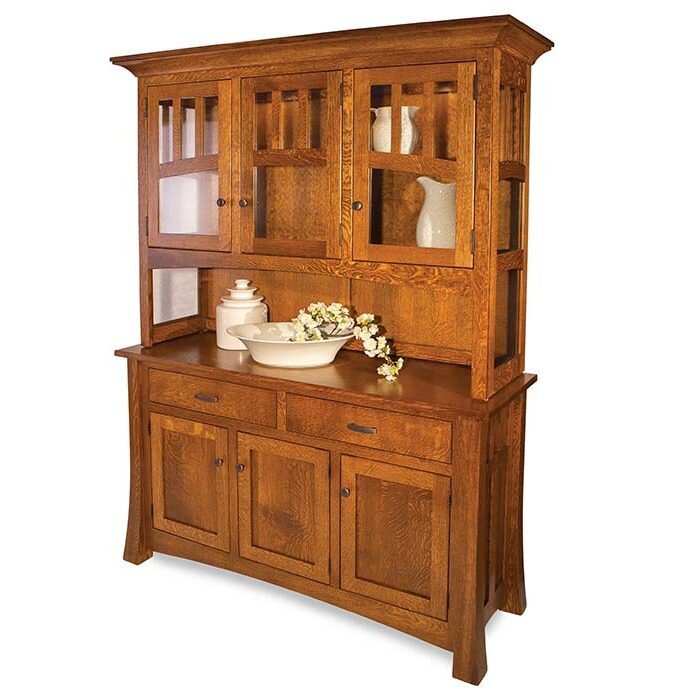 Arlington Solid Wood Amish Hutch - Charleston Amish Furniture