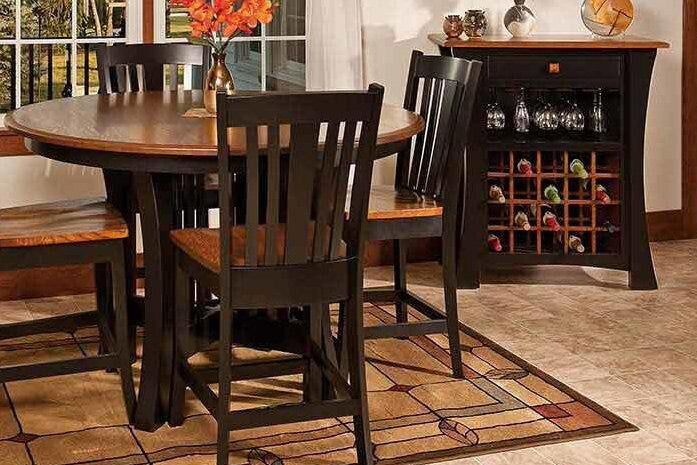 Amish Arts and Crafts Pub Dining Collection - Charleston Amish Furniture