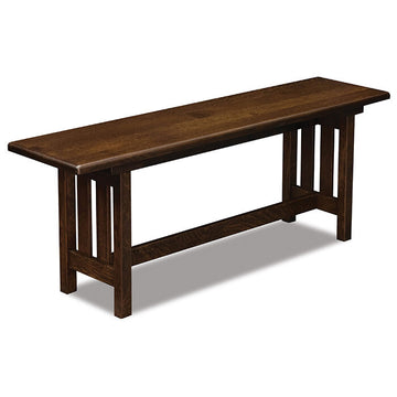 Bay Hill Amish Trestle Bench - Charleston Amish Furniture