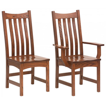 Bellingham Mission Amish Dining Chair - Charleston Amish Furniture