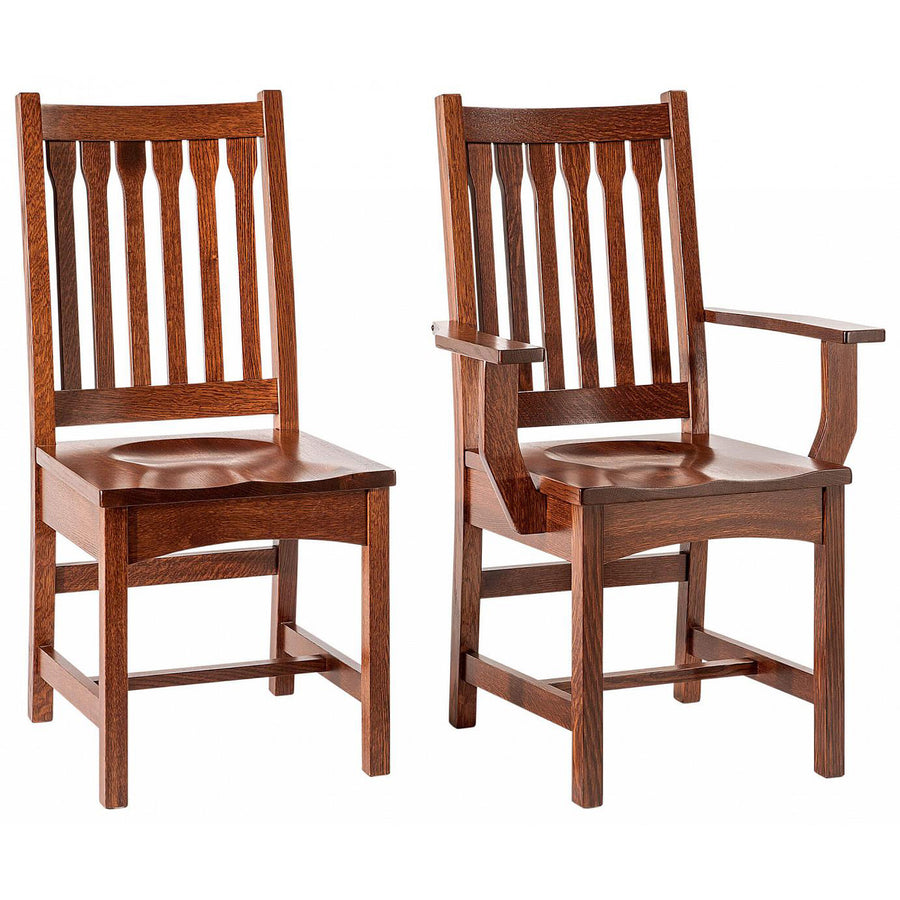 Buchanan Mission Amish Dining Chair - Charleston Amish Furniture