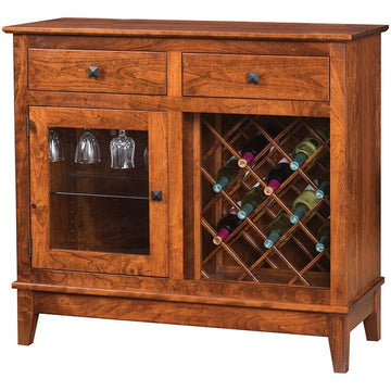 Canterbury Amish Wine Cabinet - Charleston Amish Furniture