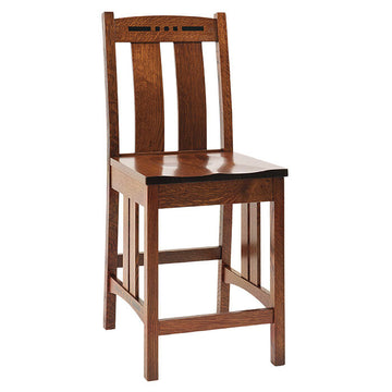 Colebrook Mission Amish Barstool - Charleston Amish Furniture