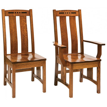 Colebrook Mission Amish Dining Chair - Charleston Amish Furniture