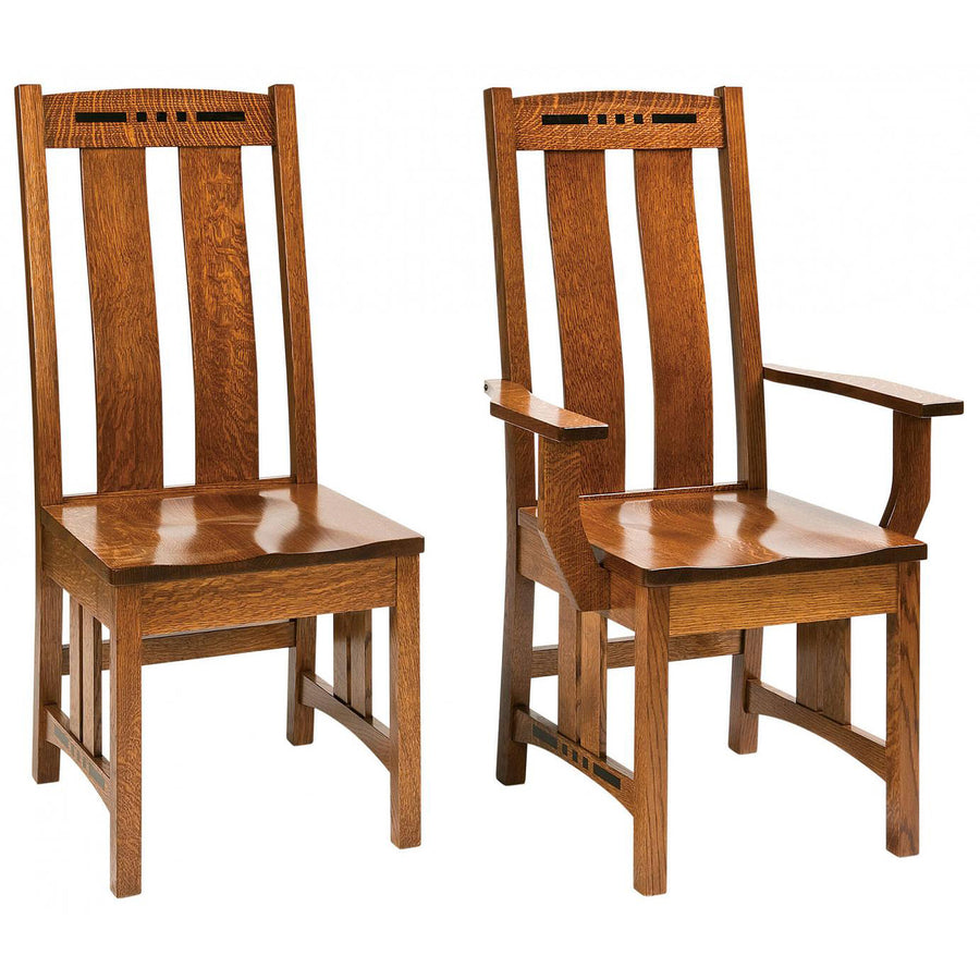Colebrook Mission Amish Dining Chair - Charleston Amish Furniture