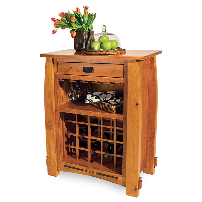 Colebrook Amish Wine Cabinet - Charleston Amish Furniture