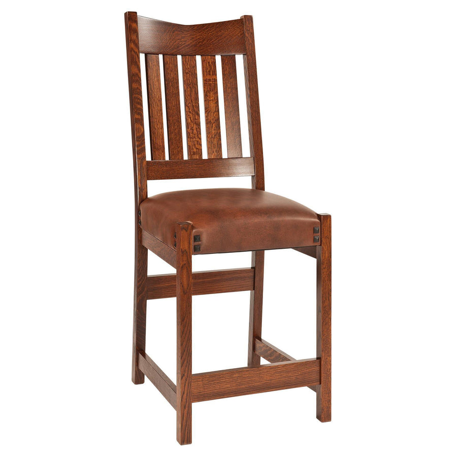 Conner Mission Amish Barstool - Charleston Amish Furniture