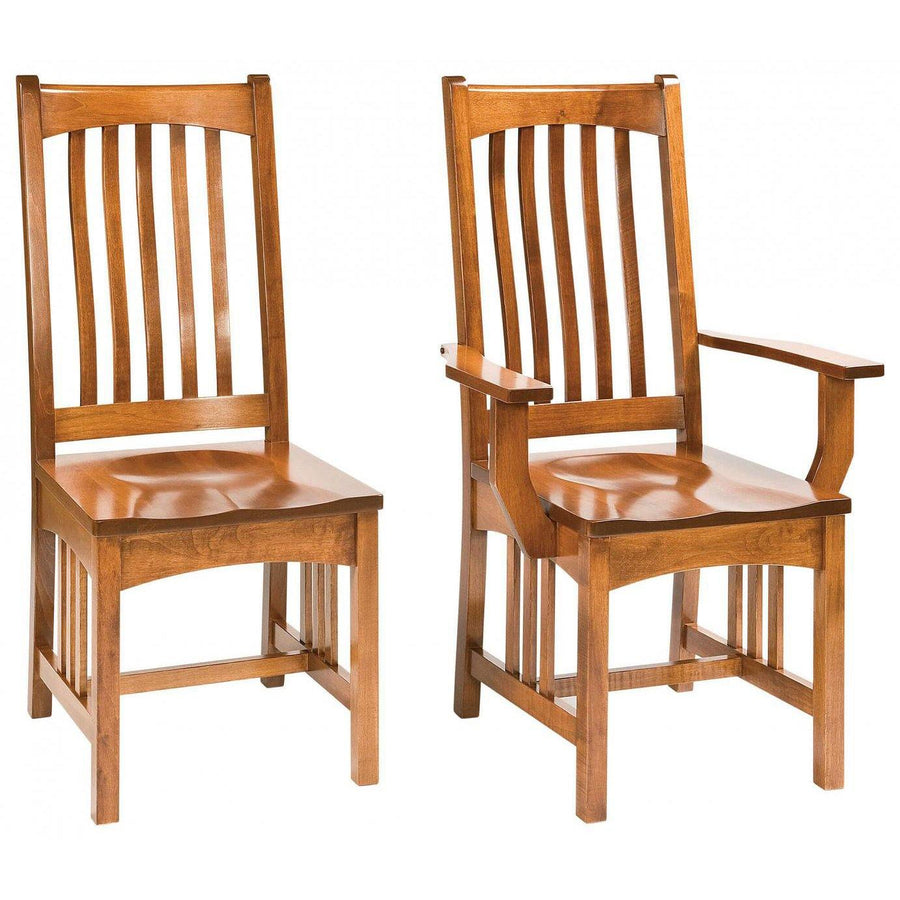 Elridge Mission Amish Dining Chair - Charleston Amish Furniture