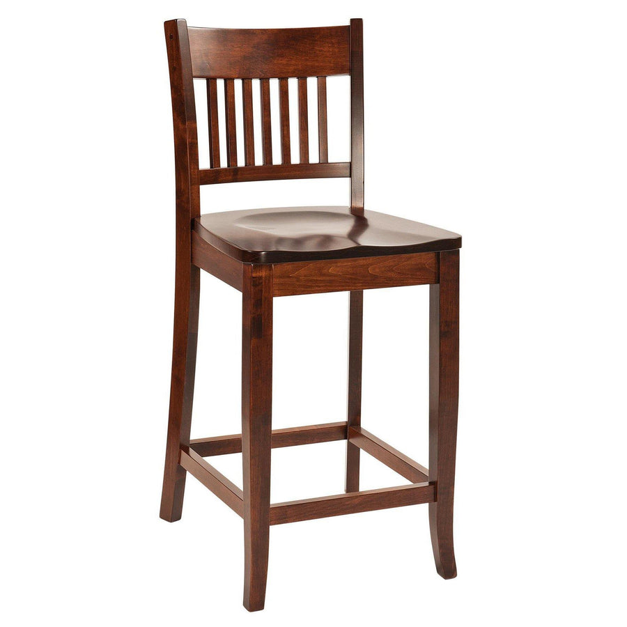 Frankton Mission Amish Barstool - Charleston Amish Furniture