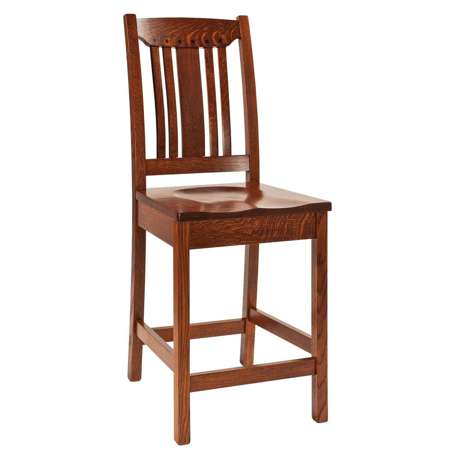 Grant Mission Amish Barstool - Charleston Amish Furniture