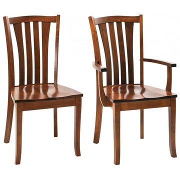 Harris Contemporary Amish Dining Chair - Charleston Amish Furniture