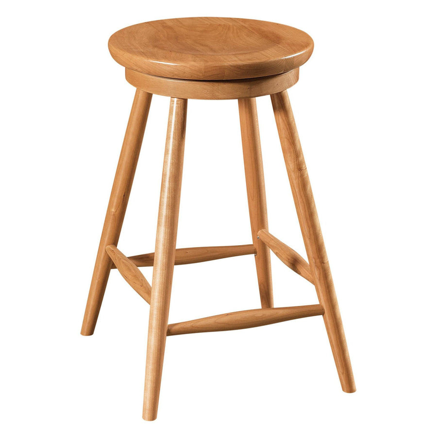 Haskin Swivel Amish Barstool - Charleston Amish Furniture