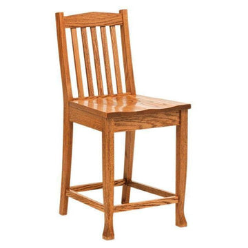 Heritage Mission Amish Barstool - Charleston Amish Furniture