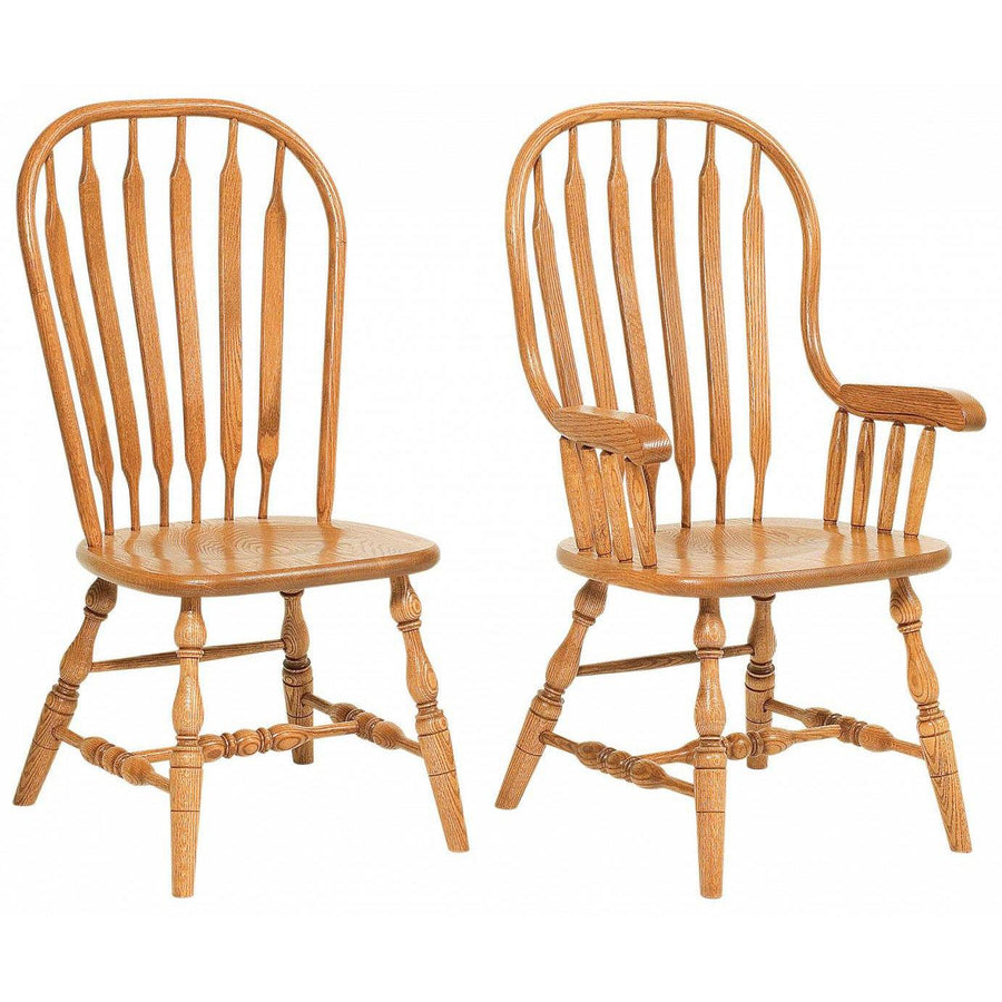 Jumbo Bent Paddle Amish Dining Chair - Charleston Amish Furniture