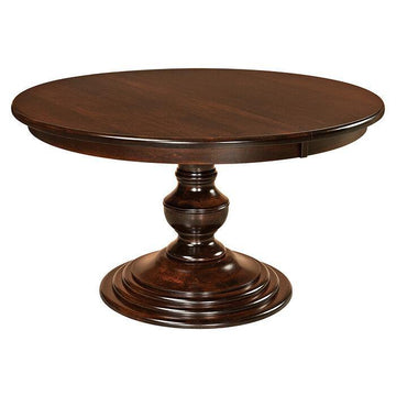 Kingsley Amish Pedestal Table - Charleston Amish Furniture