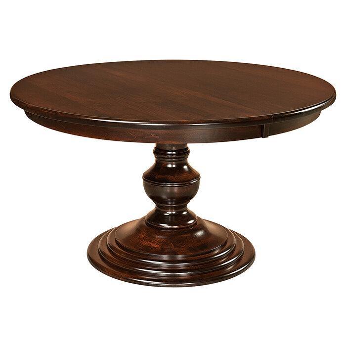Kingsley Amish Pedestal Table - Charleston Amish Furniture