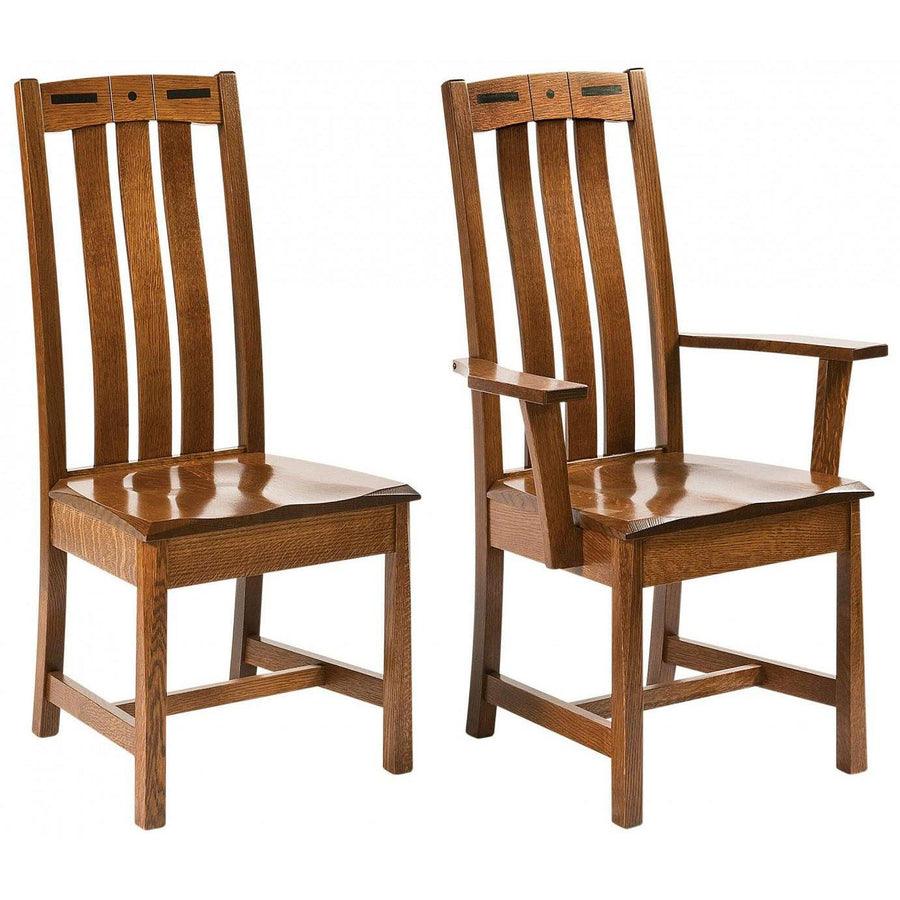 Lavega Mission Amish Dining Chair - Charleston Amish Furniture