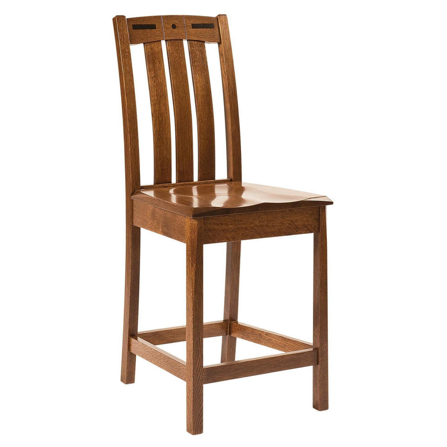 Lavega Mission Amish Barstool - Charleston Amish Furniture