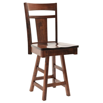 Livingston Swivel Amish Barstool - Charleston Amish Furniture