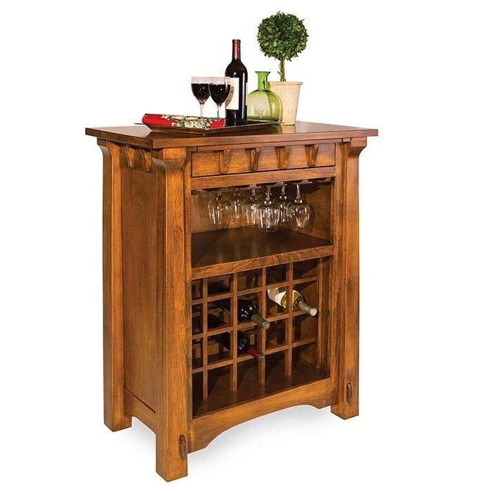 Manitoba Amish Wine Cabinet - Charleston Amish Furniture