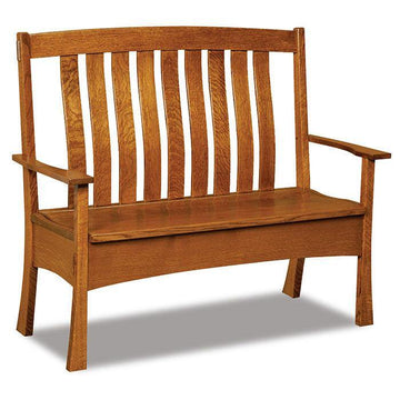 Modesto Amish Storage Bench - Charleston Amish Furniture