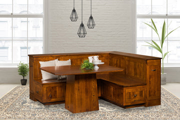 Newport Nook Amish Solid Wood Dining Collection - Charleston Amish Furniture