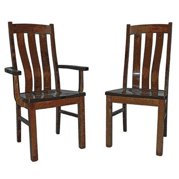 Raleigh Amish Solid Wood Chair - Charleston Amish Furniture