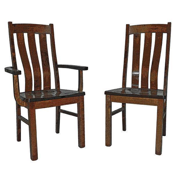 Raleigh Amish Solid Wood Chair - Charleston Amish Furniture