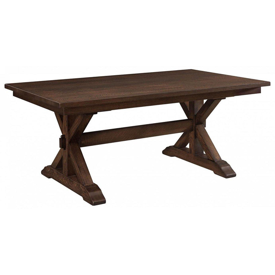 Sawyer Trestle Amish Dining Table - Charleston Amish Furniture