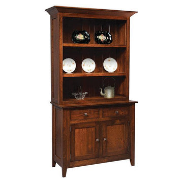 Settlers Ridge 2-Door Amish Hutch - Charleston Amish Furniture