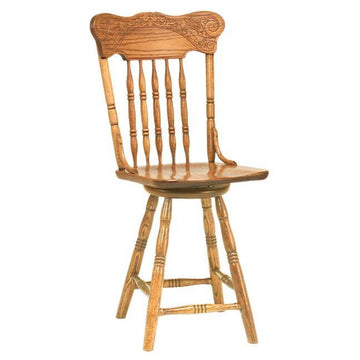 Spring Meadow Amish Barstool with Swivel - Charleston Amish Furniture