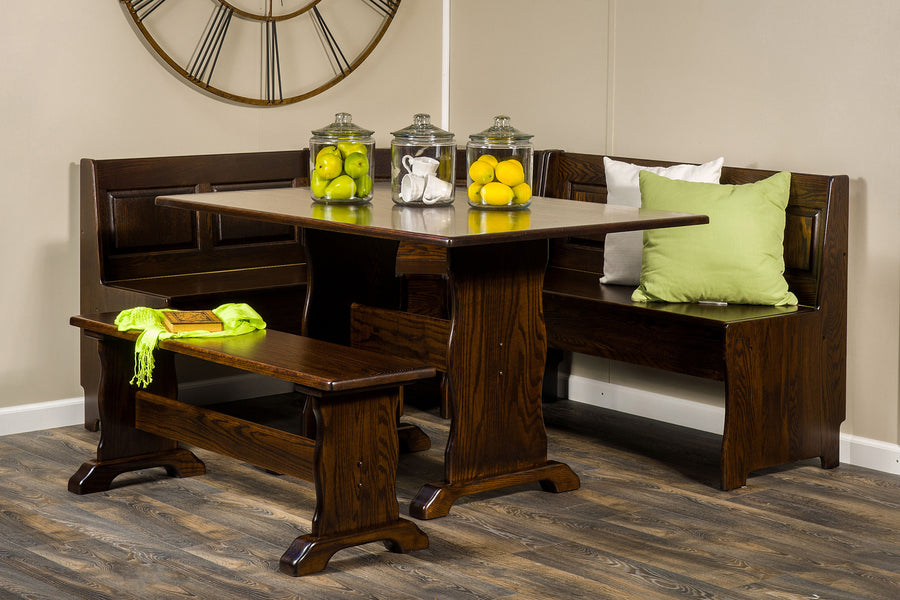 Traditional Nook Amish Solid Wood Dining Collection - Charleston Amish Furniture