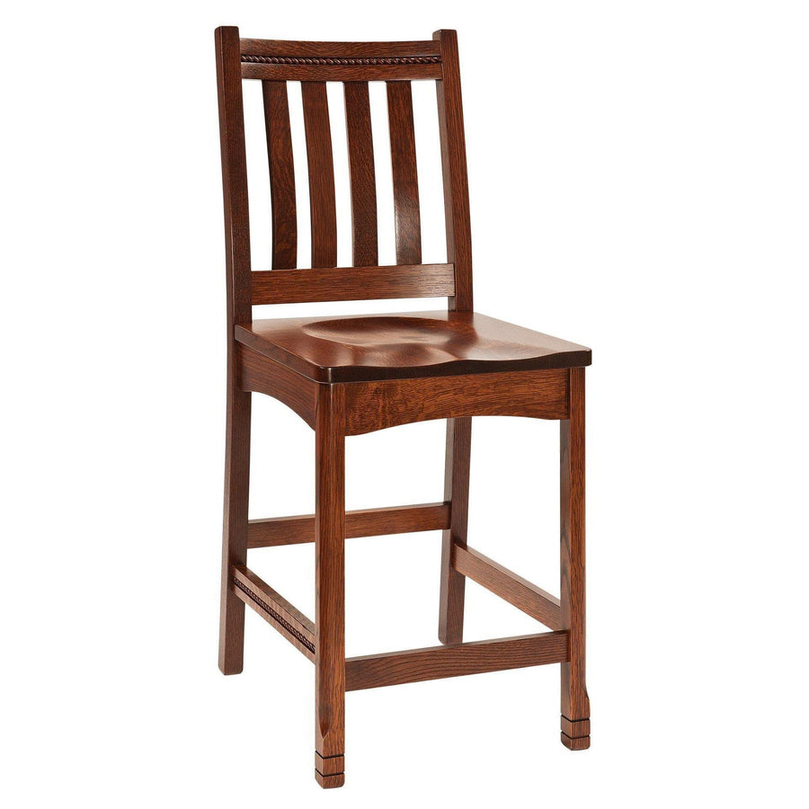 West Lake Mission Amish Barstool - Charleston Amish Furniture