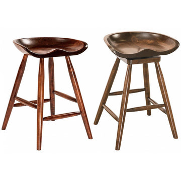 Winslow Mid-Century Modern Amish Barstool - Charleston Amish Furniture