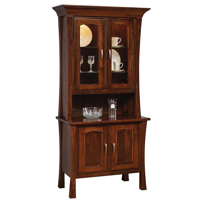 Woodbury 2-Door Amish Hutch - Charleston Amish Furniture