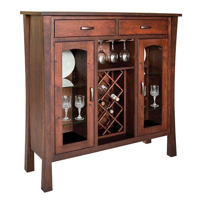 Woodbury Amish Wine Cabinet - Charleston Amish Furniture