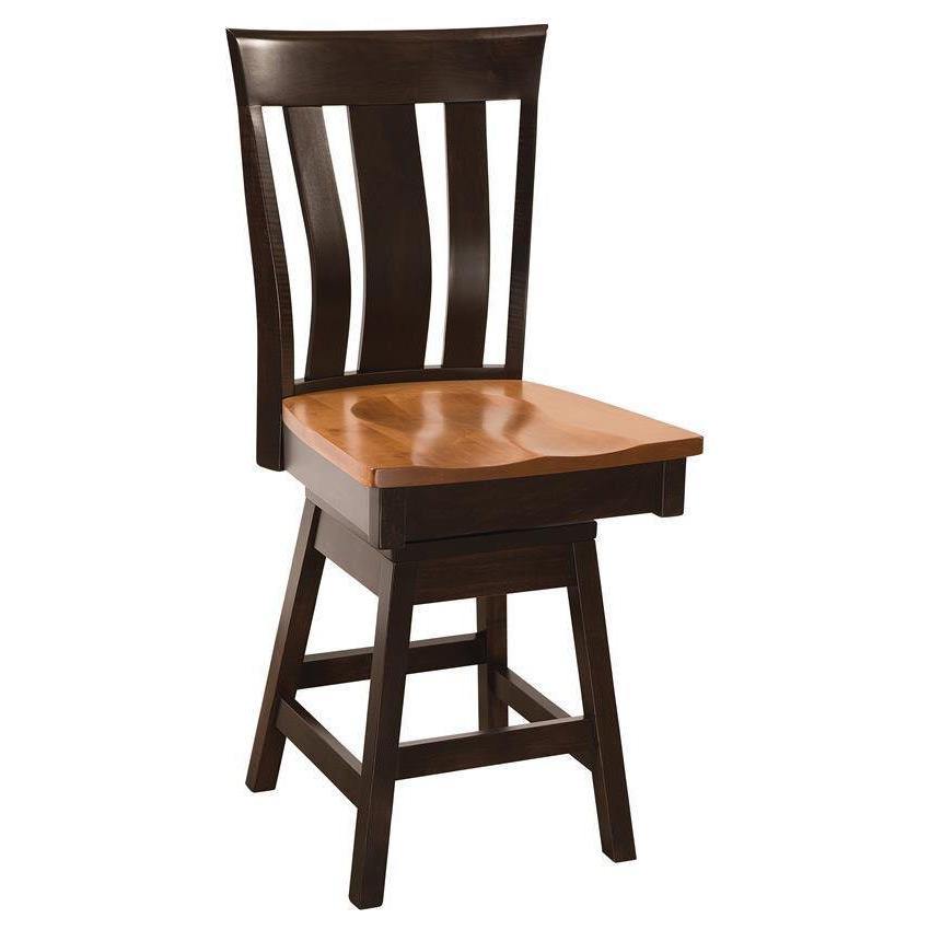 Yorktown Swivel Amish Barstool - Charleston Amish Furniture