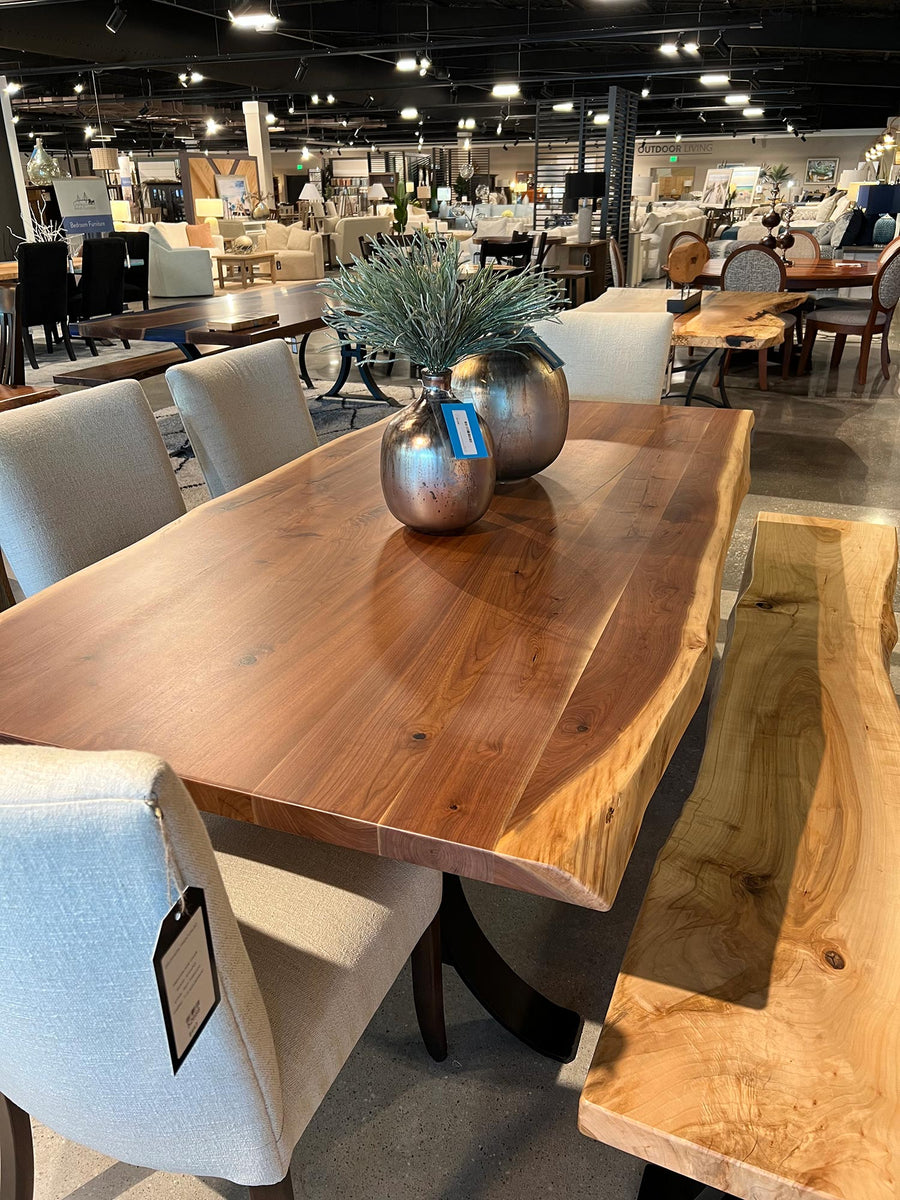 Amish Live Edge Dining Table #53569 – Charleston Amish Furniture