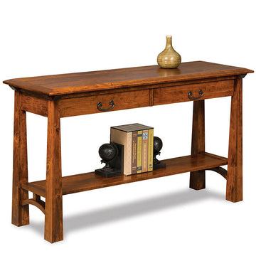 Artesa Sofa Table with Drawers - Charleston Amish Furniture