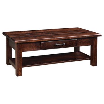 Barn Floor Amish Coffee Table - Charleston Amish Furniture