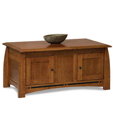 Boulder Creek Amish Coffee Table Enclosed - Charleston Amish Furniture