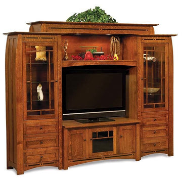 Boulder Creek Amish Entertainment Center - Charleston Amish Furniture