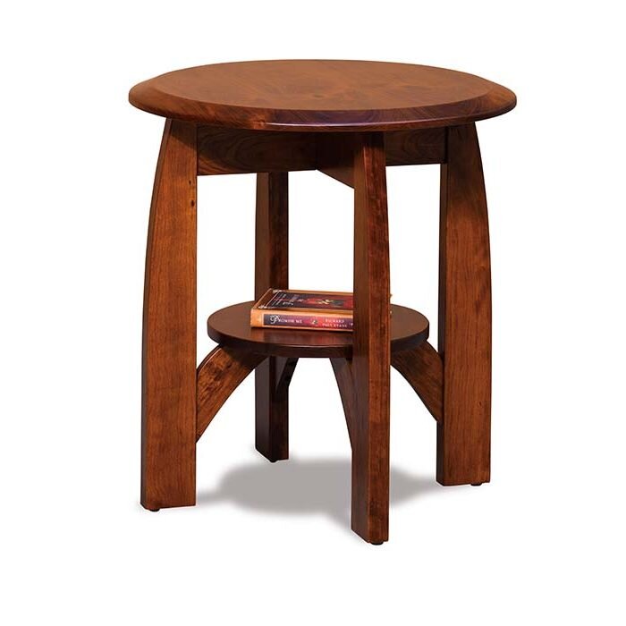 Boulder Creek Amish Round End Table - Charleston Amish Furniture